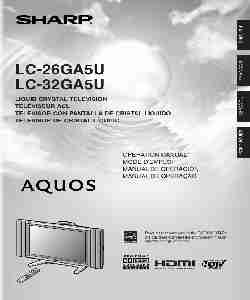 Sharp Flat Panel Television LC 26GA5U-page_pdf